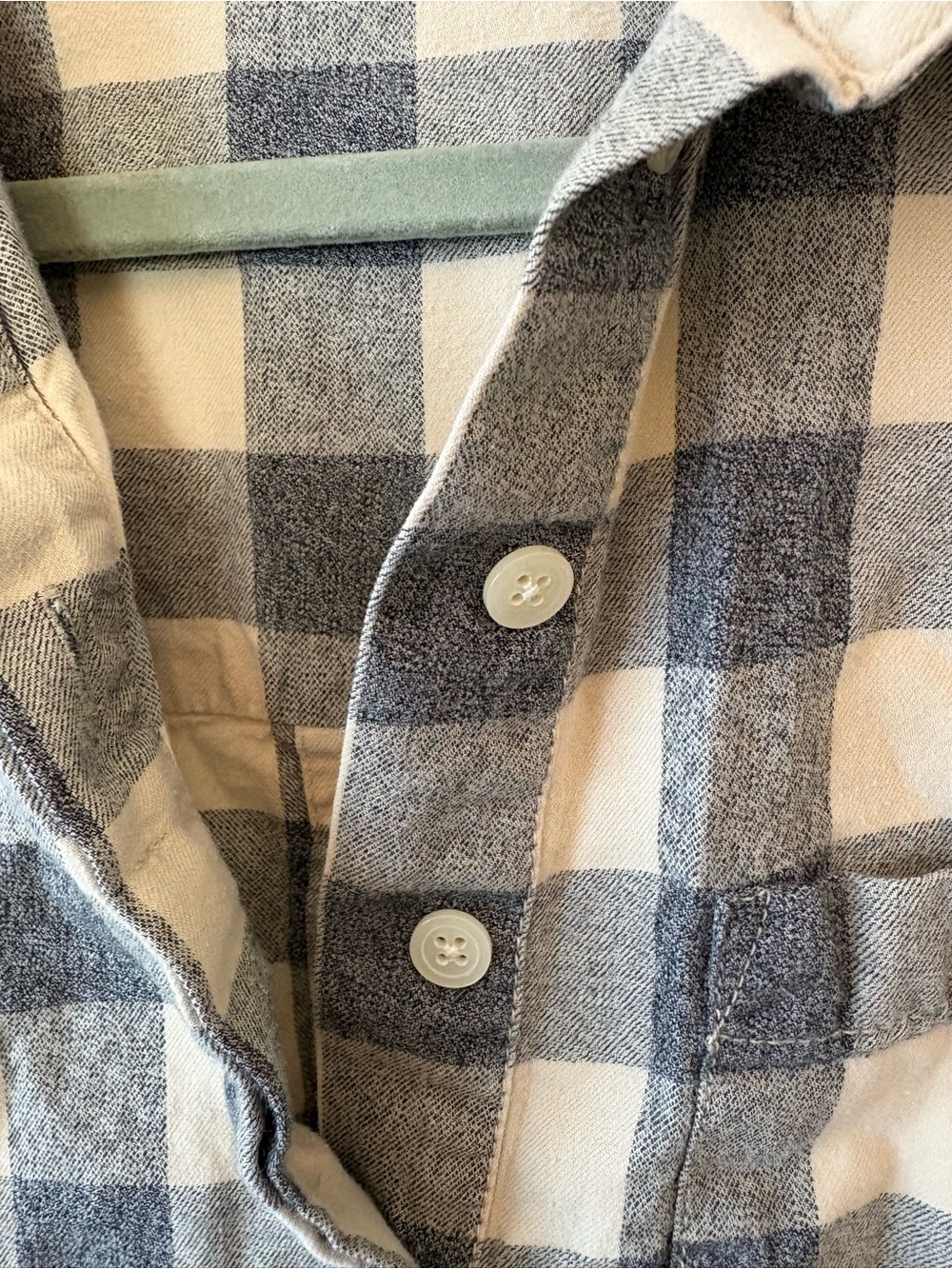 Madewell Neutral Plaid Shirt Jacket in Cream and Gray - Picture 3 of 4